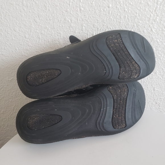 Aetrex Libby Comfort Clog Black Leather Slipons - Picture 2 of 11